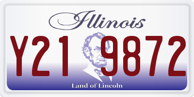 IL license plate Y219872