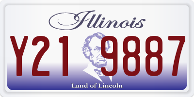 IL license plate Y219887