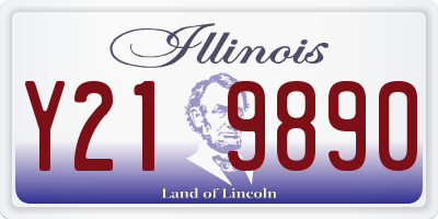 IL license plate Y219890