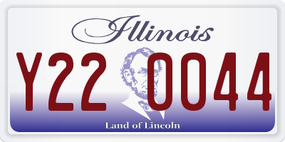 IL license plate Y220044