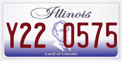 IL license plate Y220575
