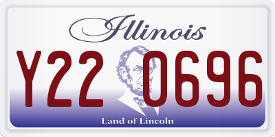 IL license plate Y220696