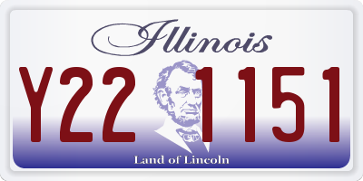 IL license plate Y221151