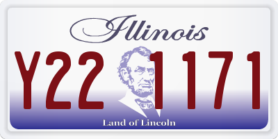 IL license plate Y221171