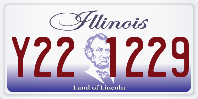 IL license plate Y221229