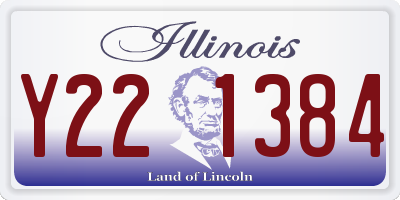 IL license plate Y221384