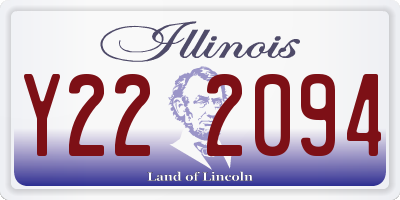 IL license plate Y222094