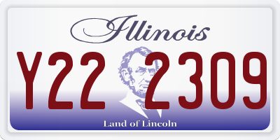 IL license plate Y222309