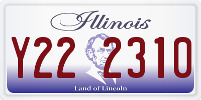 IL license plate Y222310