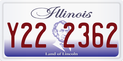 IL license plate Y222362