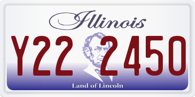 IL license plate Y222450