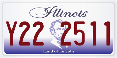 IL license plate Y222511