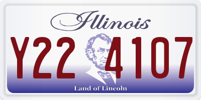 IL license plate Y224107