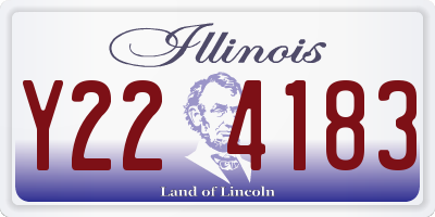 IL license plate Y224183