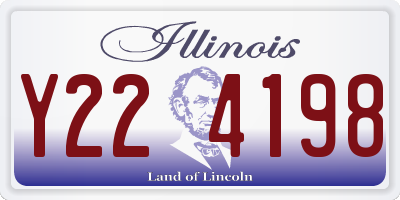 IL license plate Y224198