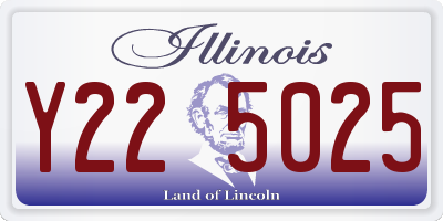 IL license plate Y225025