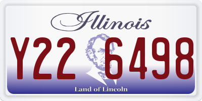 IL license plate Y226498