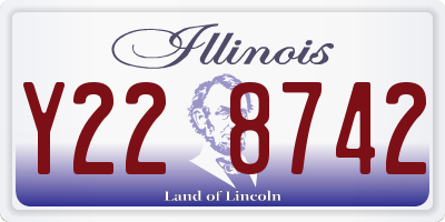 IL license plate Y228742
