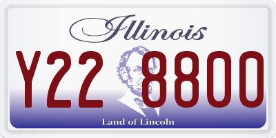 IL license plate Y228800