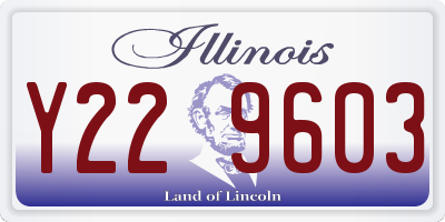 IL license plate Y229603