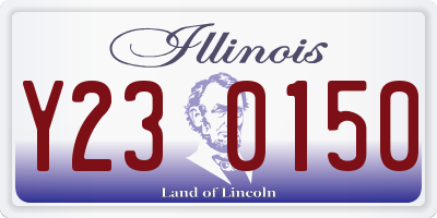 IL license plate Y230150