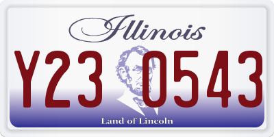 IL license plate Y230543