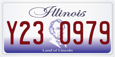 IL license plate Y230979