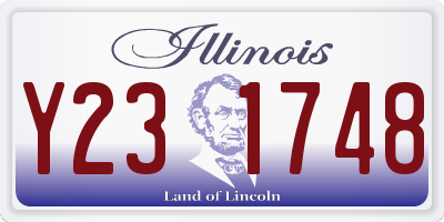 IL license plate Y231748