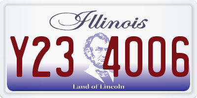 IL license plate Y234006