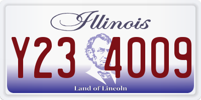 IL license plate Y234009