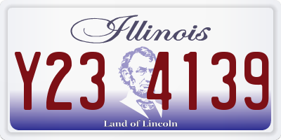IL license plate Y234139