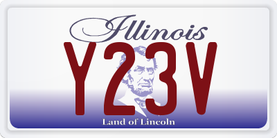 IL license plate Y23V