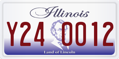 IL license plate Y240012