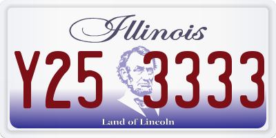 IL license plate Y253333