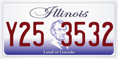 IL license plate Y253532