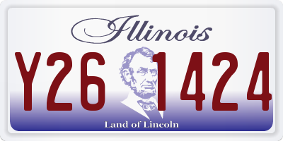 IL license plate Y261424