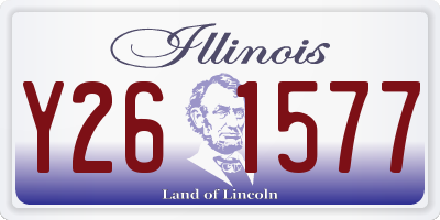 IL license plate Y261577