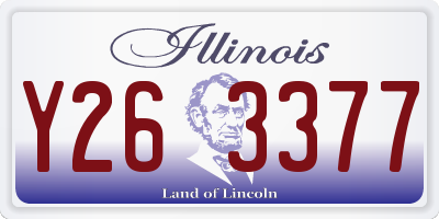 IL license plate Y263377