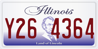 IL license plate Y264364