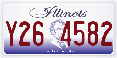 IL license plate Y264582