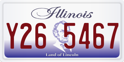 IL license plate Y265467