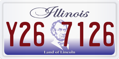 IL license plate Y267126