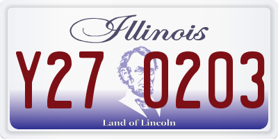 IL license plate Y270203