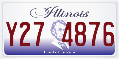 IL license plate Y274876