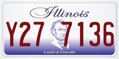 IL license plate Y277136