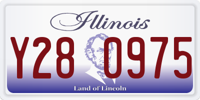IL license plate Y280975