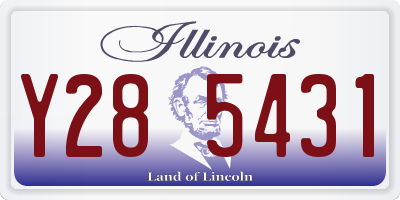 IL license plate Y285431