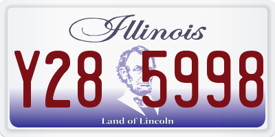 IL license plate Y285998