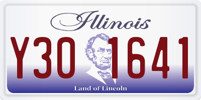 IL license plate Y301641