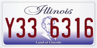 IL license plate Y336316